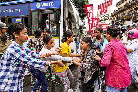 SUCI-C strike in Kolkata